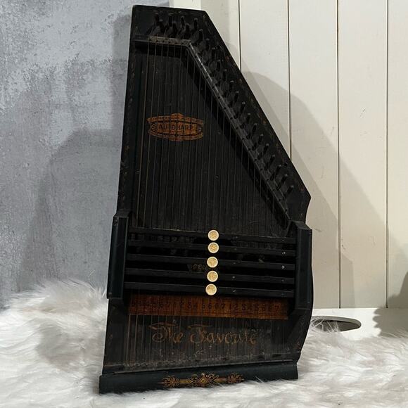 Zimmerman Vintage 1900s The Favorite 5 Bar Wood Autoharp Acoustic Oscar Schmidt - Picture 2 of 15